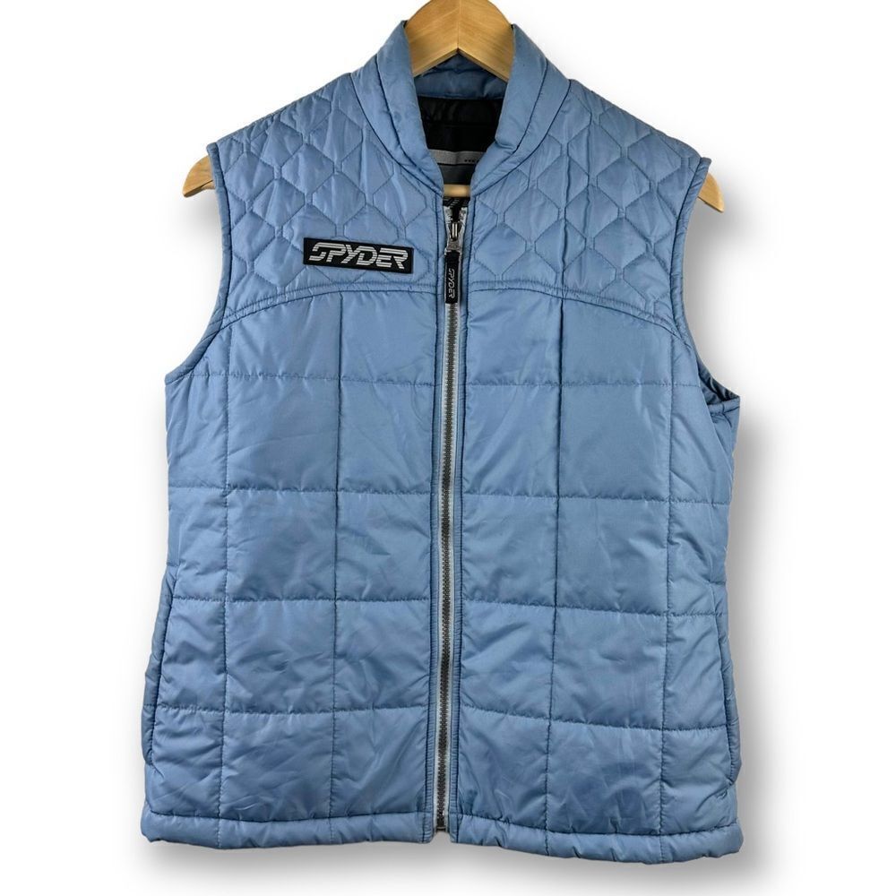Spyder rare light blue vintage puffer vest size 6